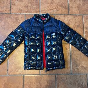 Moncler Kids Navy Blue Puffer Jacket